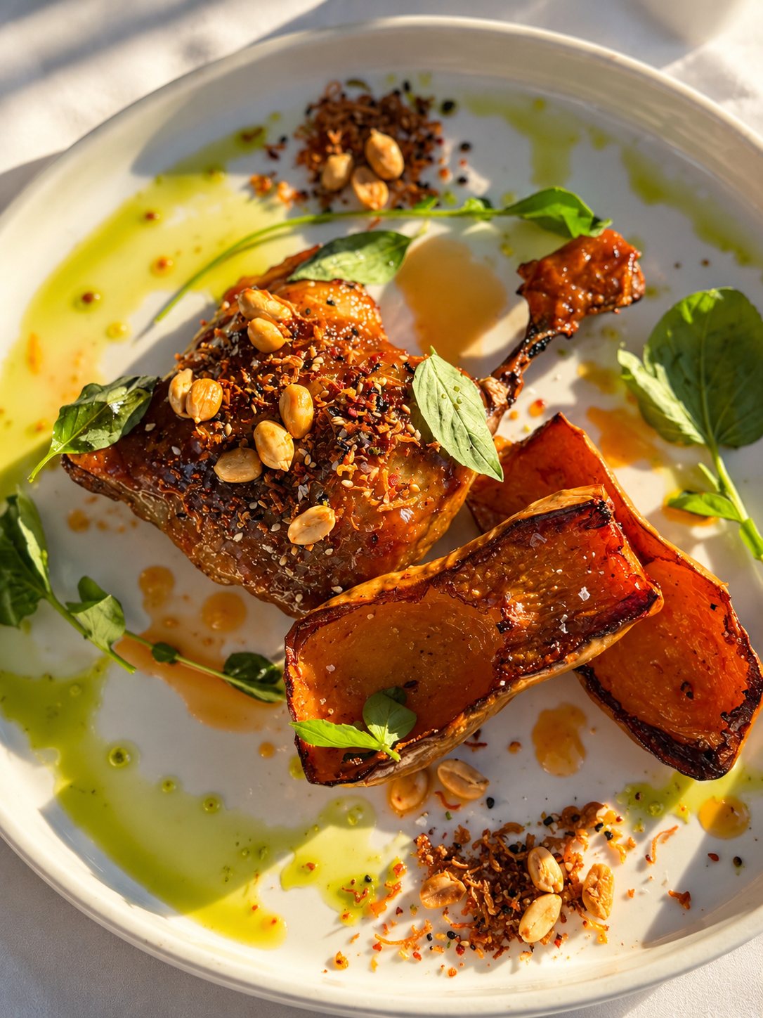 Tamarind-glazed duck with honeynut squash and toasted peanut at Prose Kitchen & Bar